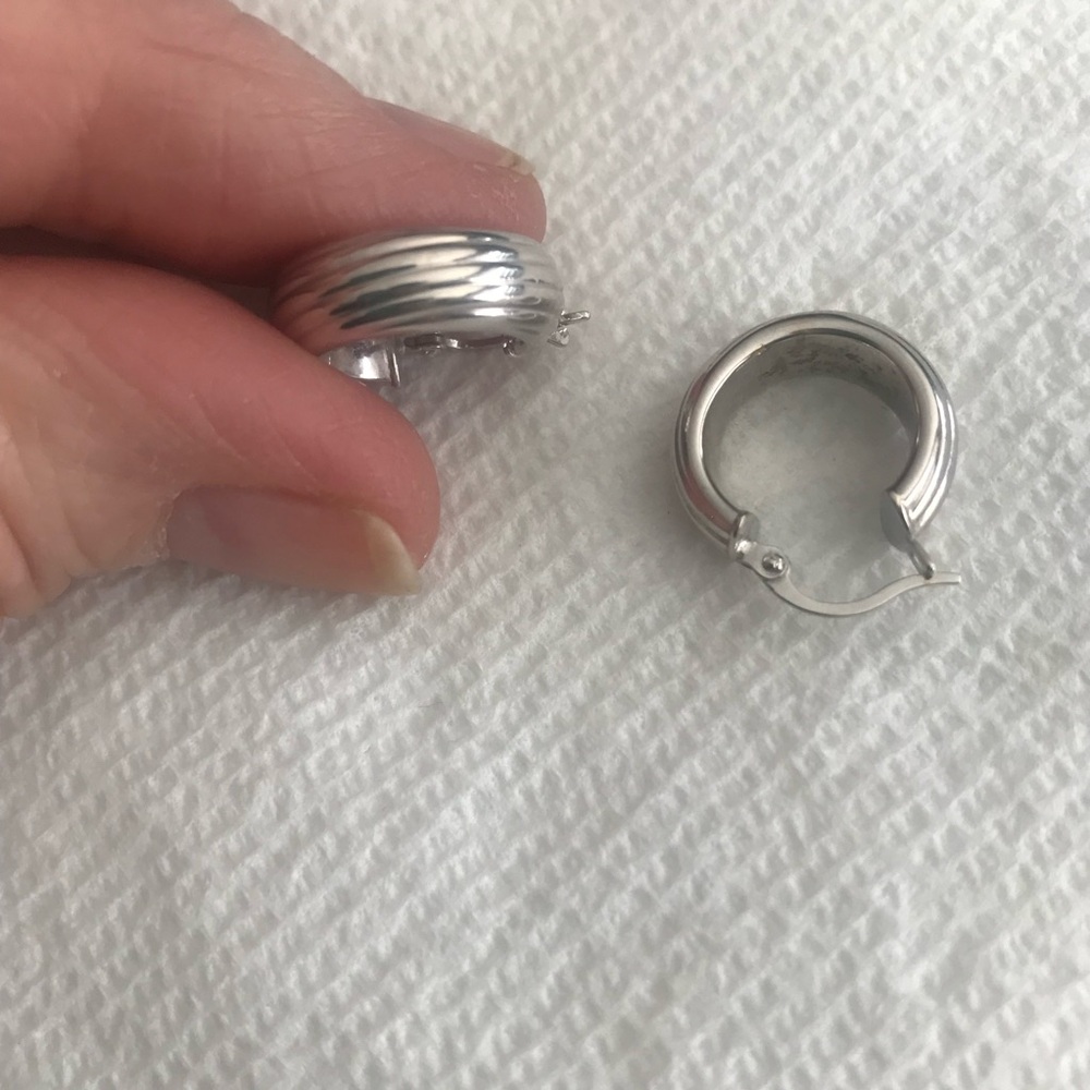 Silver Hoop Earrings